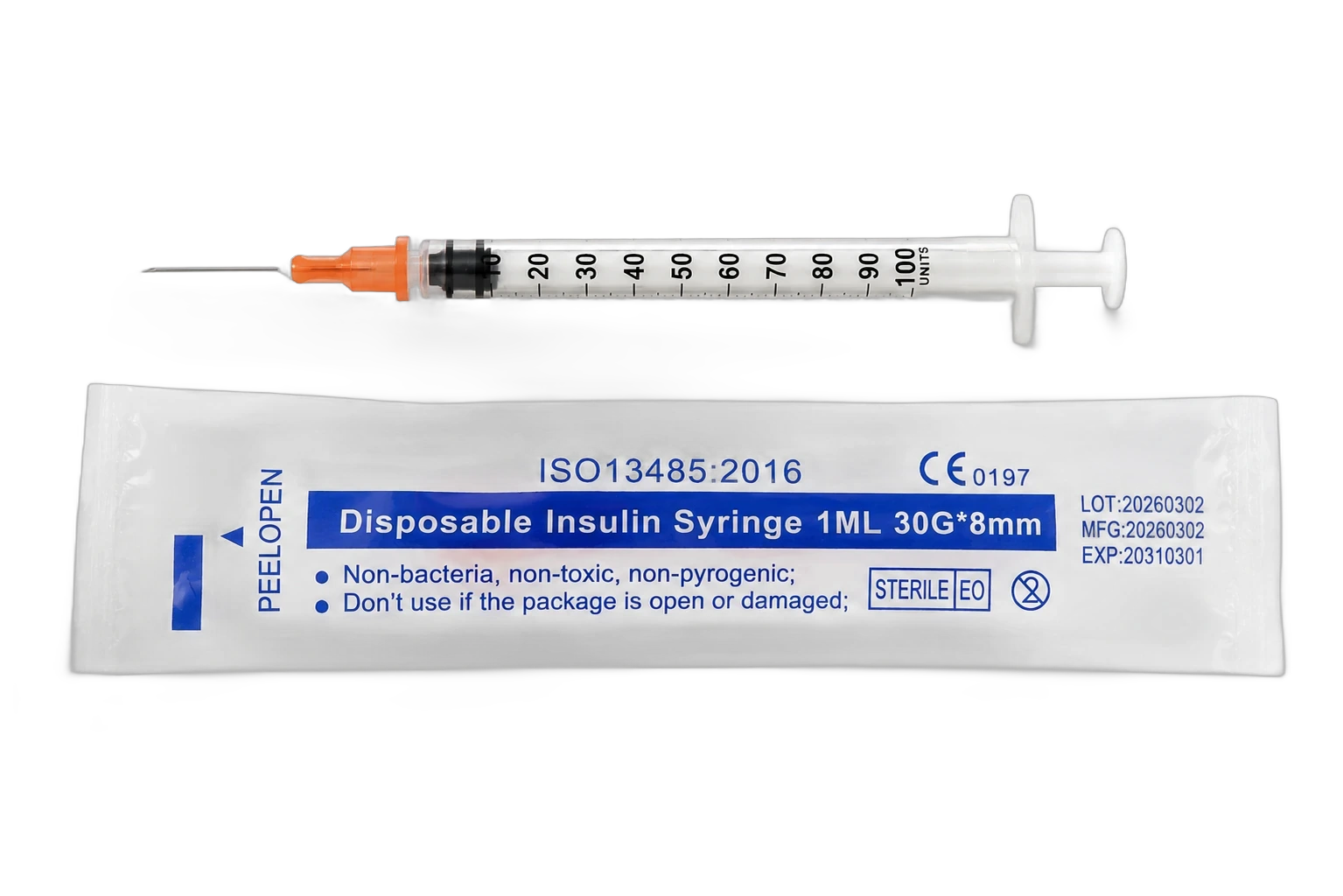 Insulinspritze 1ml 30G